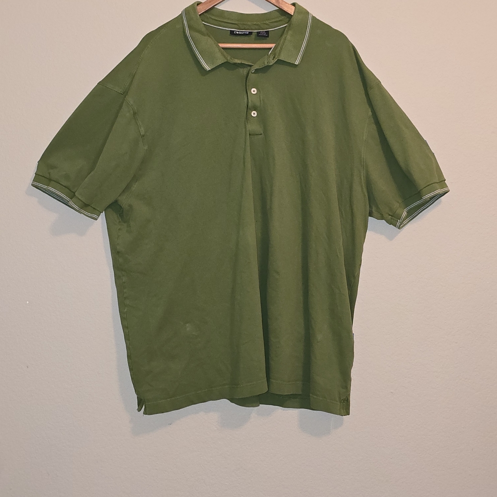Claiborne Olive Polo Shirt